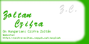 zoltan czifra business card