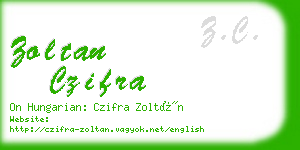 zoltan czifra business card